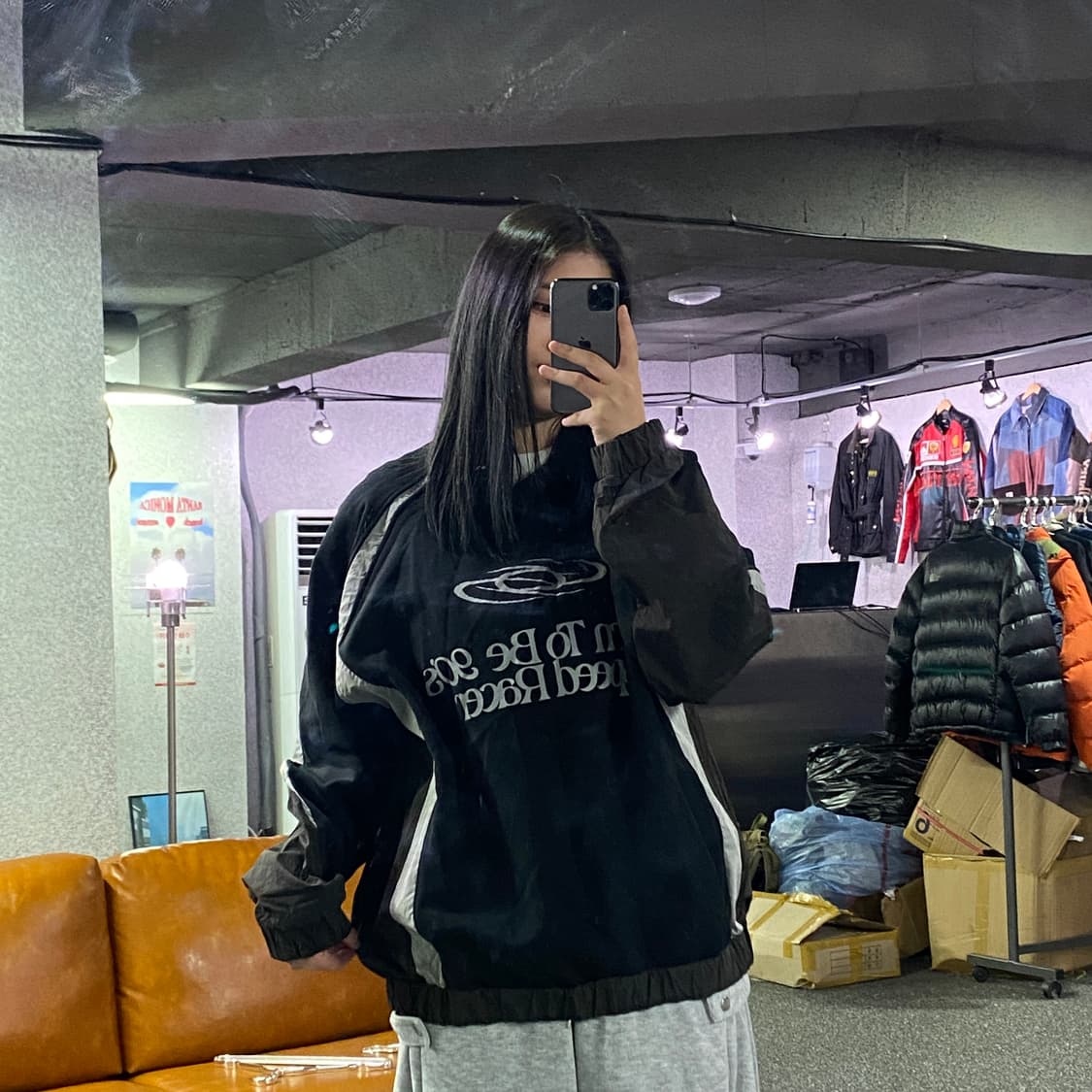 1993스튜디오 빅로고 웜업 맨투맨 B3201 상품이미지1