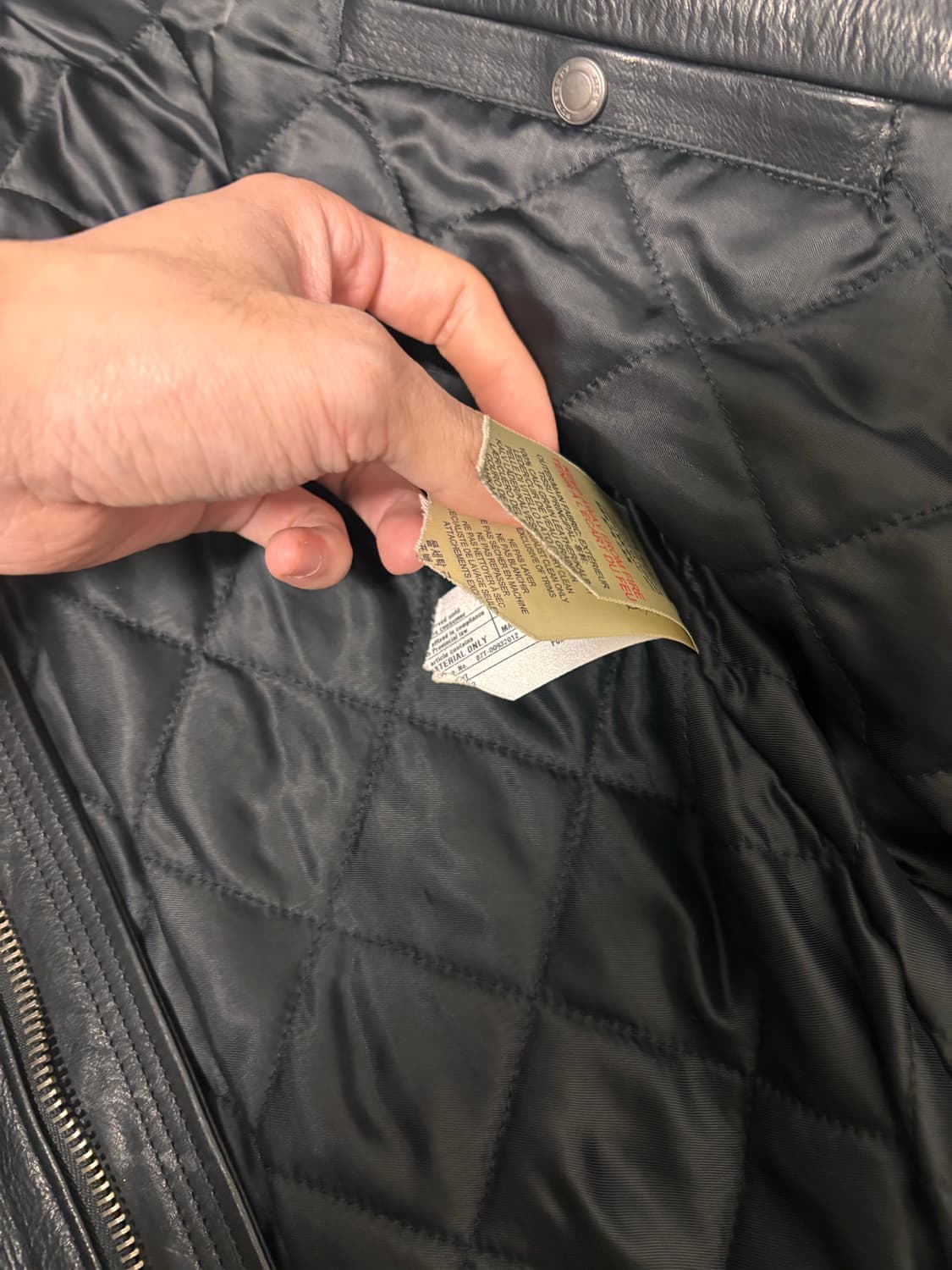 (Msize) 버버리 바이커 가죽자켓 상품이미지5