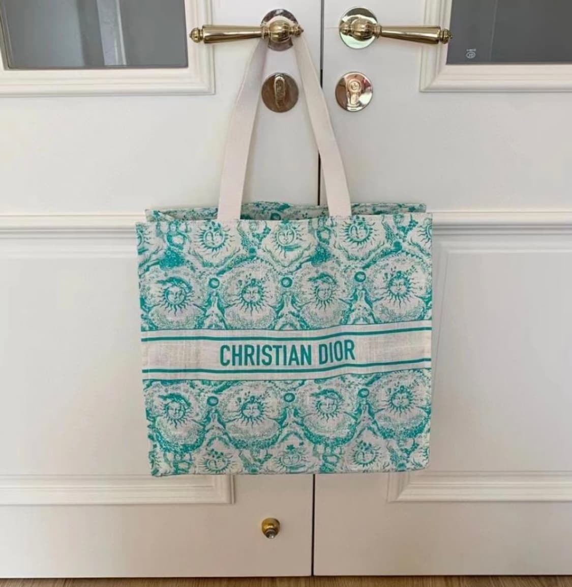 디올 리비에라 린넨 에코백 민트 상품이미지2