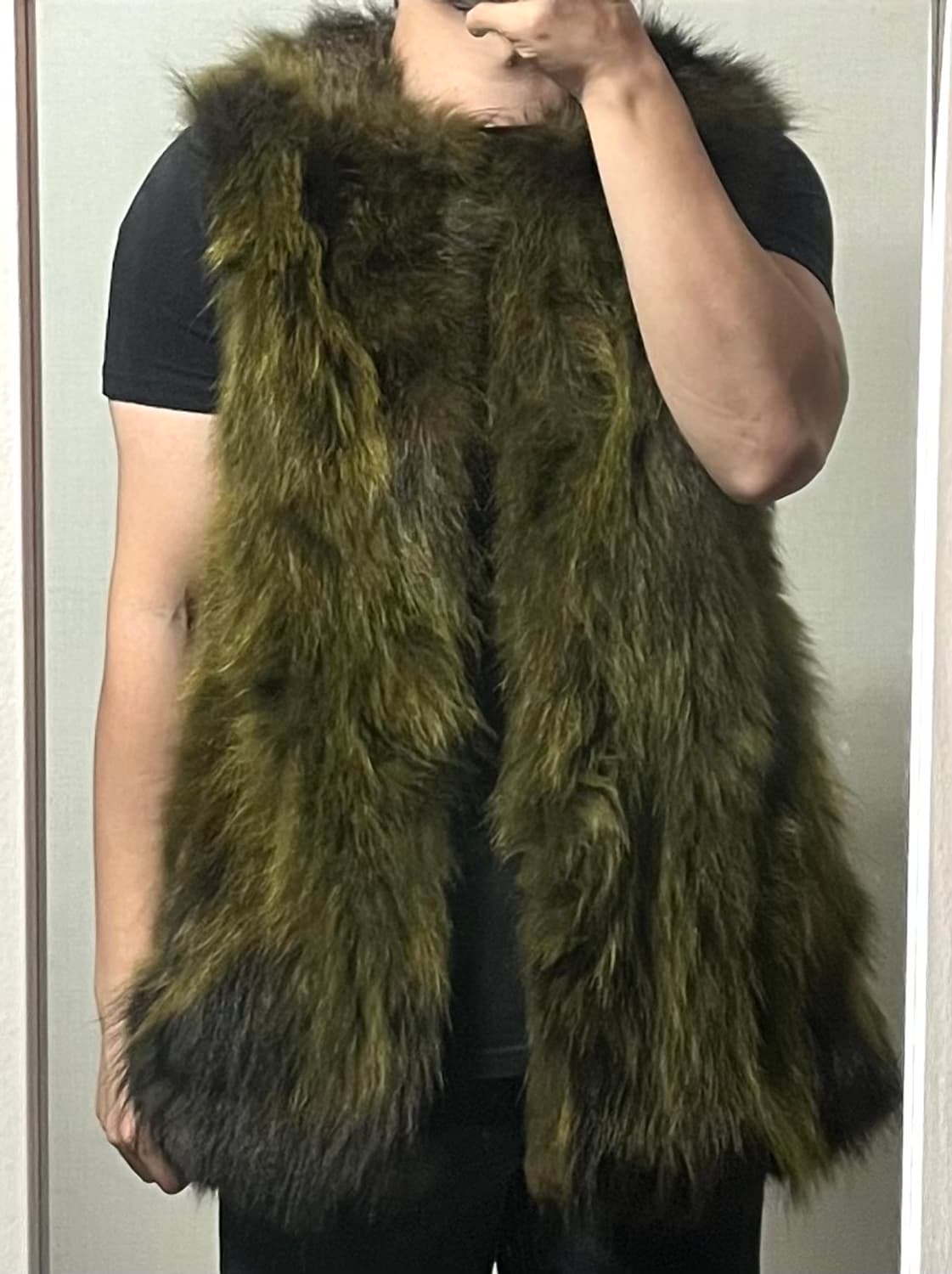 진도모피 천연 라쿤 퍼 베스트 상품이미지1