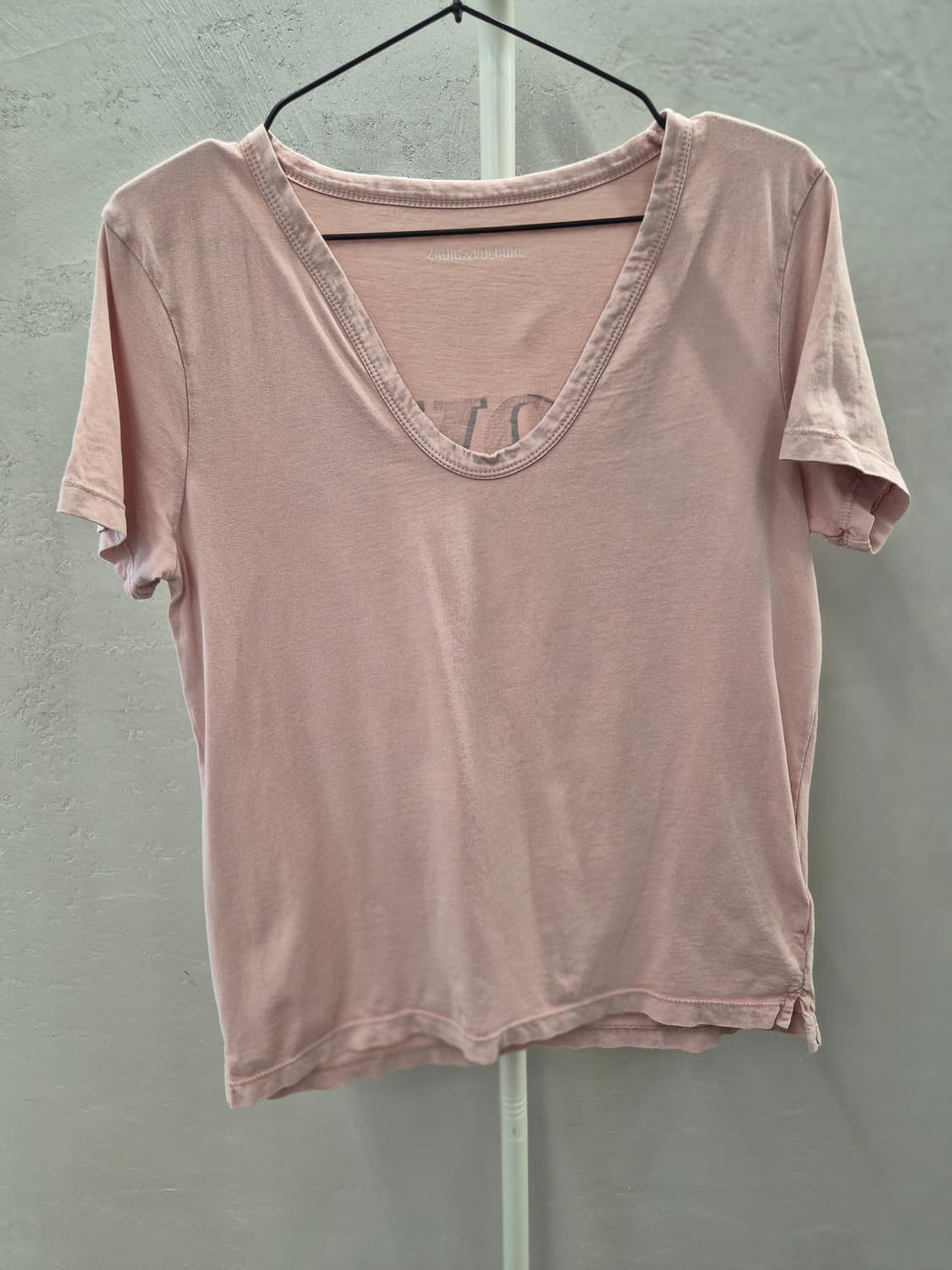 쟈딕앤볼테르 모달 골드 러브 프린트 핑크 티셔츠 S 상품이미지2