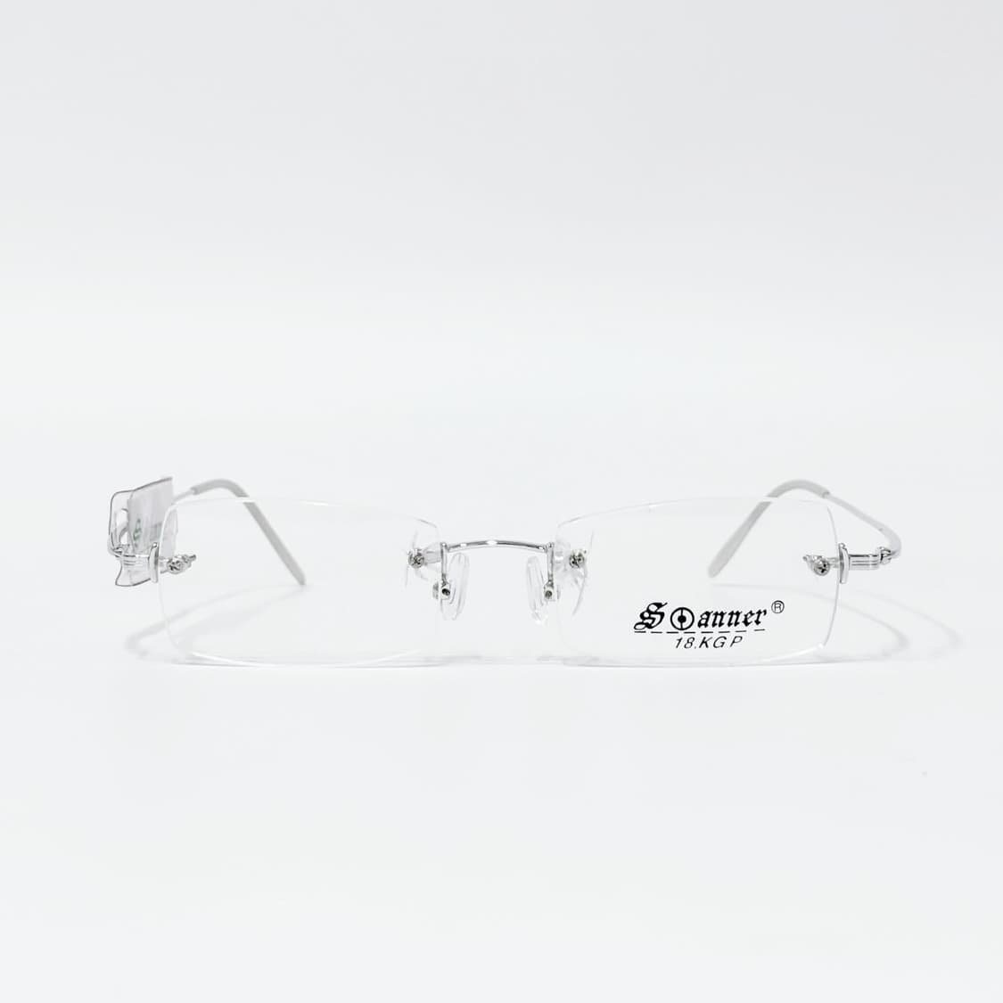 SCANNER 실버 스퀘어 무테 데드스탁 빈티지안경 상품이미지1