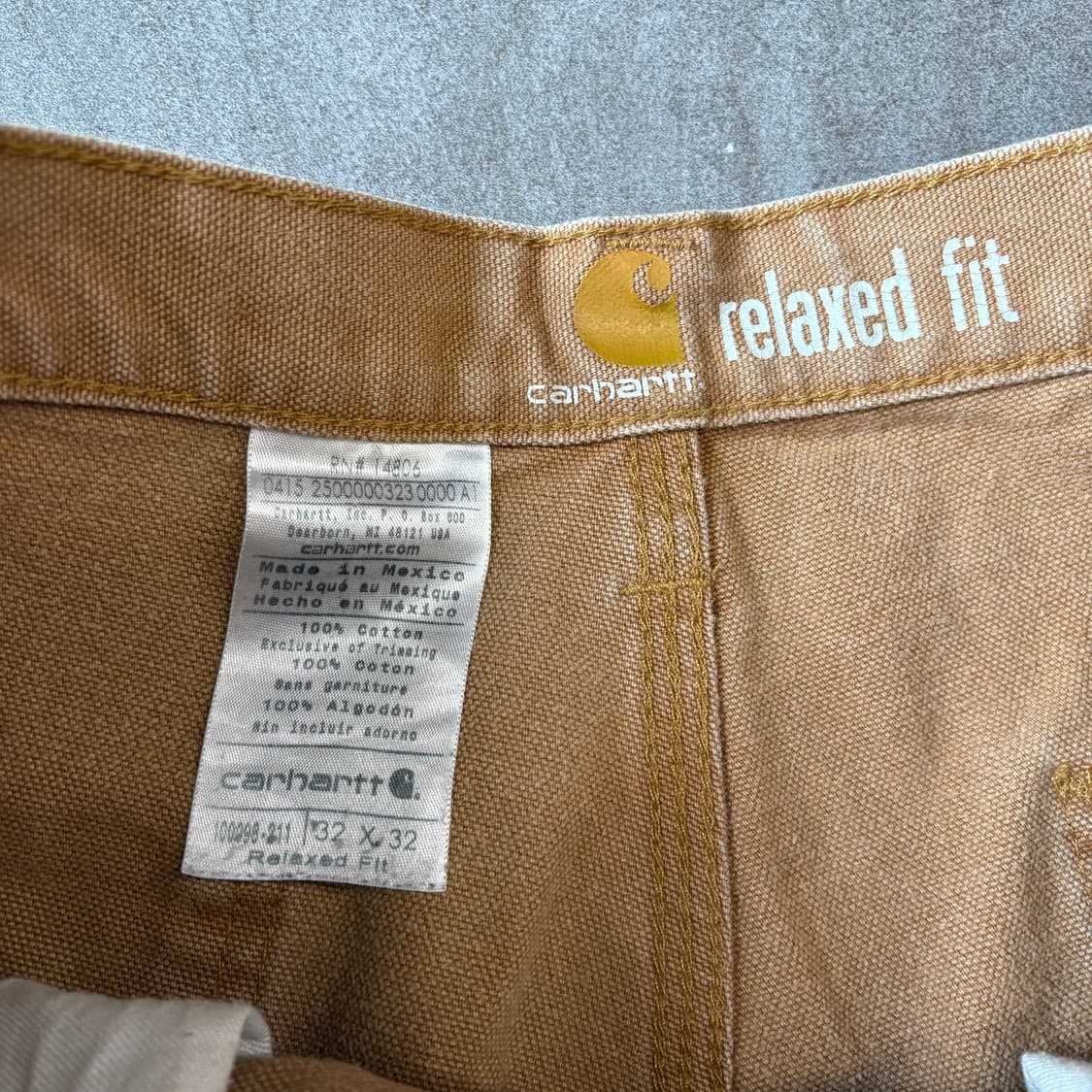 칼하트 정품 브라운 더블니 팬츠 바지 상품이미지5