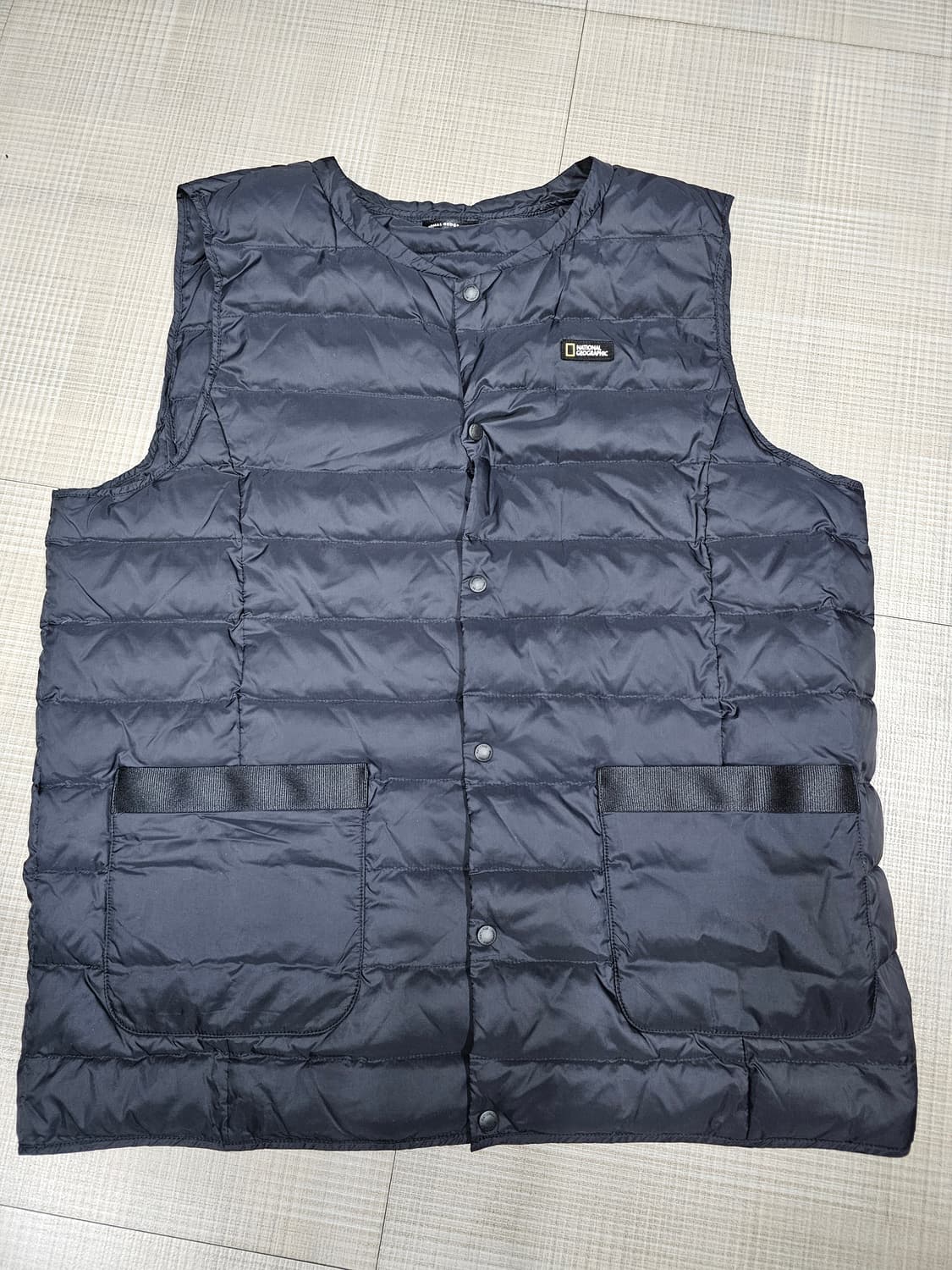 내셔널지오그래픽 패딩 조끼 블랙 상품이미지1