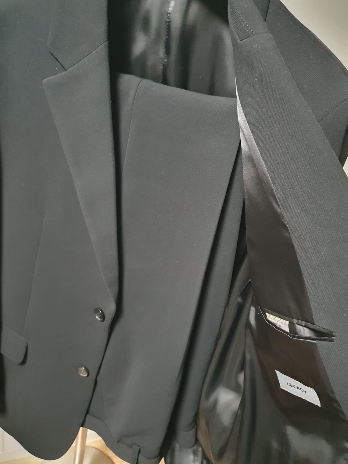 레가시 블랙 캐주얼 수트 셋업 상품이미지3