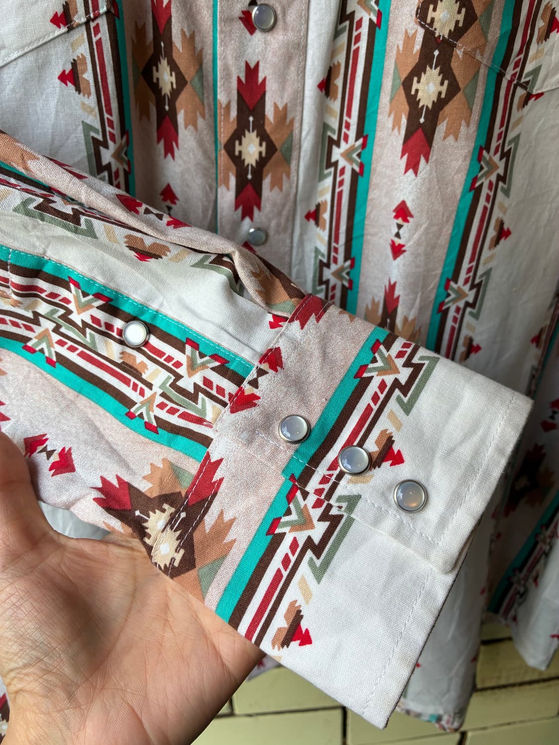 Vintage Wrangler Western Pattern Shirt 상품이미지5