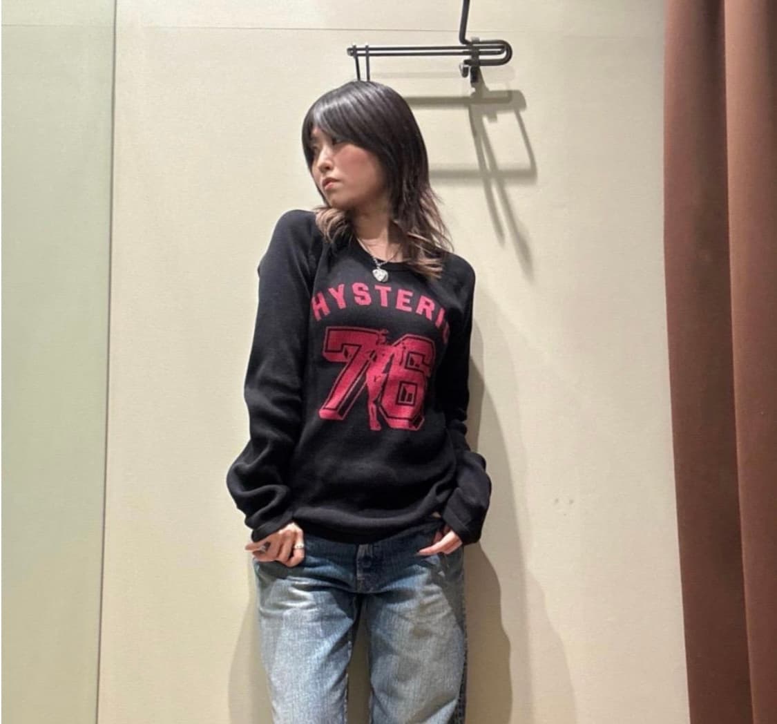 히스테릭 글래머 와플 롱 슬리브 상품이미지3