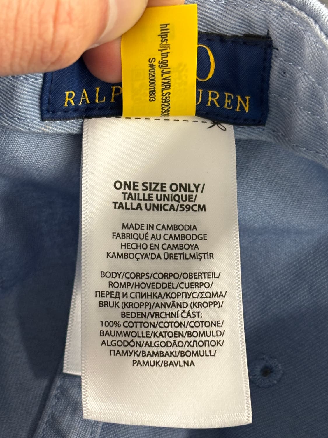 폴로 랄프로렌 블루 볼캡 상품이미지8