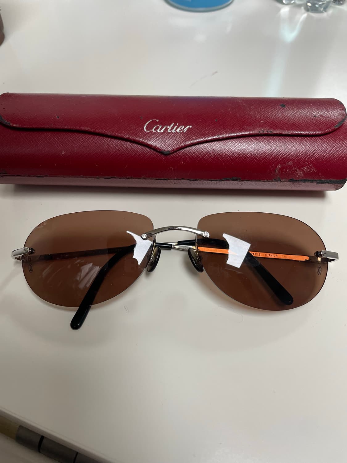 까르띠에 Cartier 무테 안경 긱시크 정품 상품이미지1