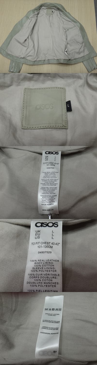 (L/100) ASOS 아소스 남성 양가죽 자켓 상품이미지3