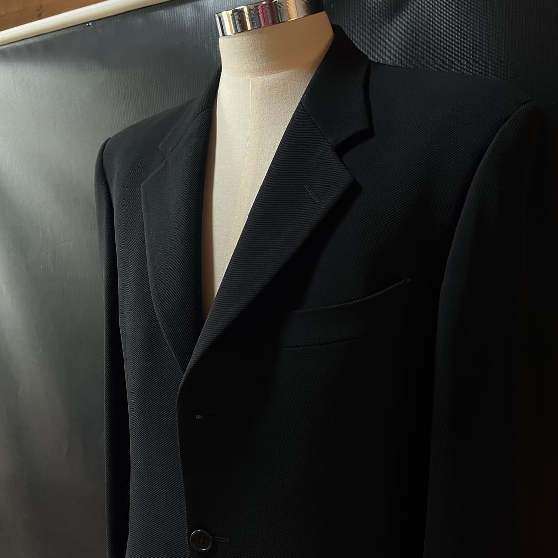  90s Givenchy Italy made 텍스쳐드 울 테일러드 자켓 상품이미지2