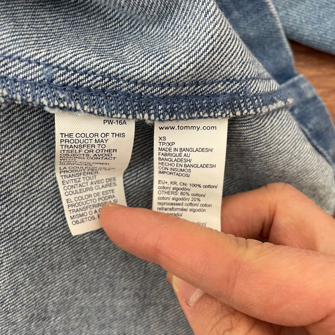 여성 타미 데님 자켓 상품이미지4