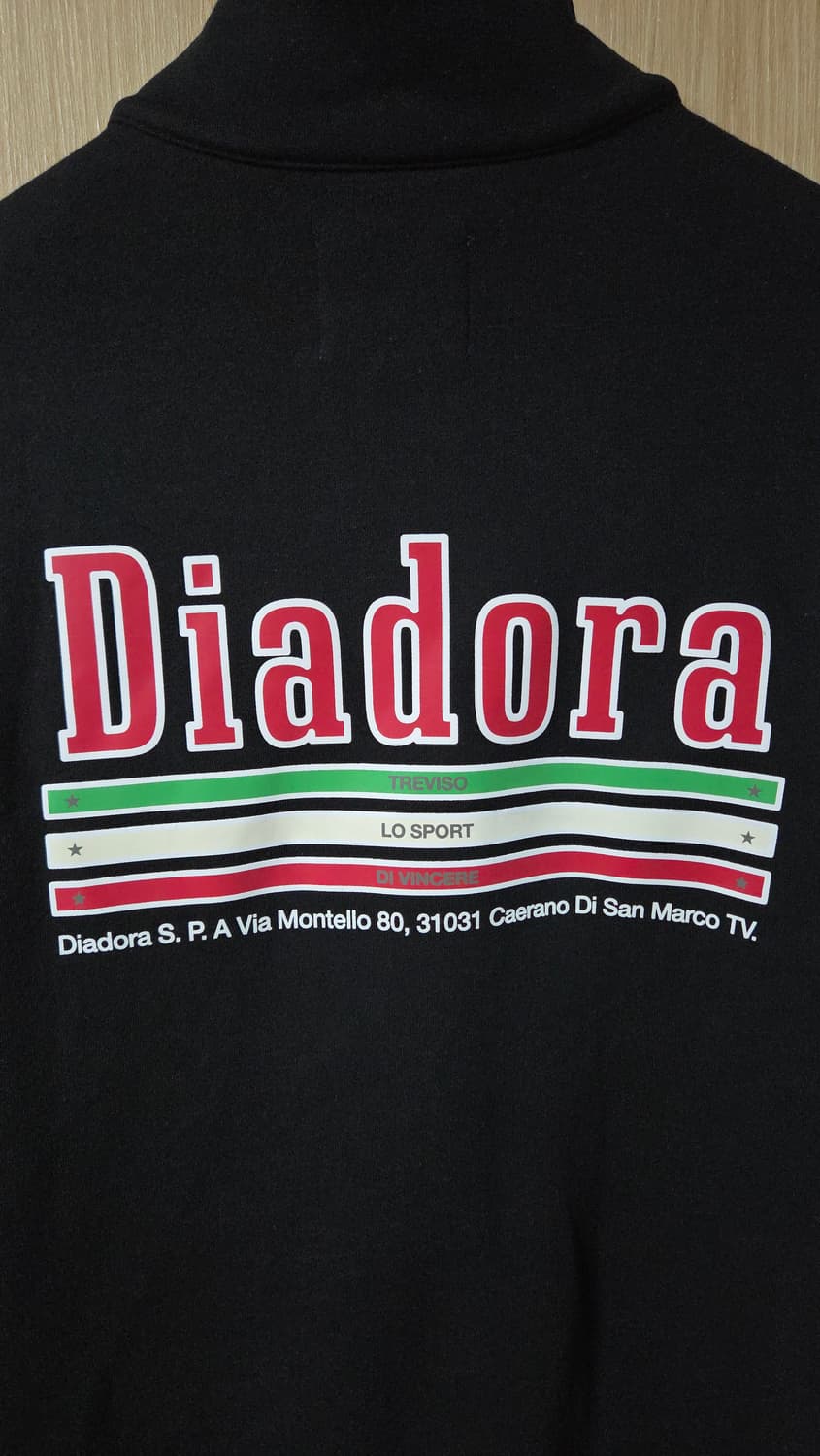 (착샷) 디아도라 하프 집업 맨투맨 블랙 상품이미지6