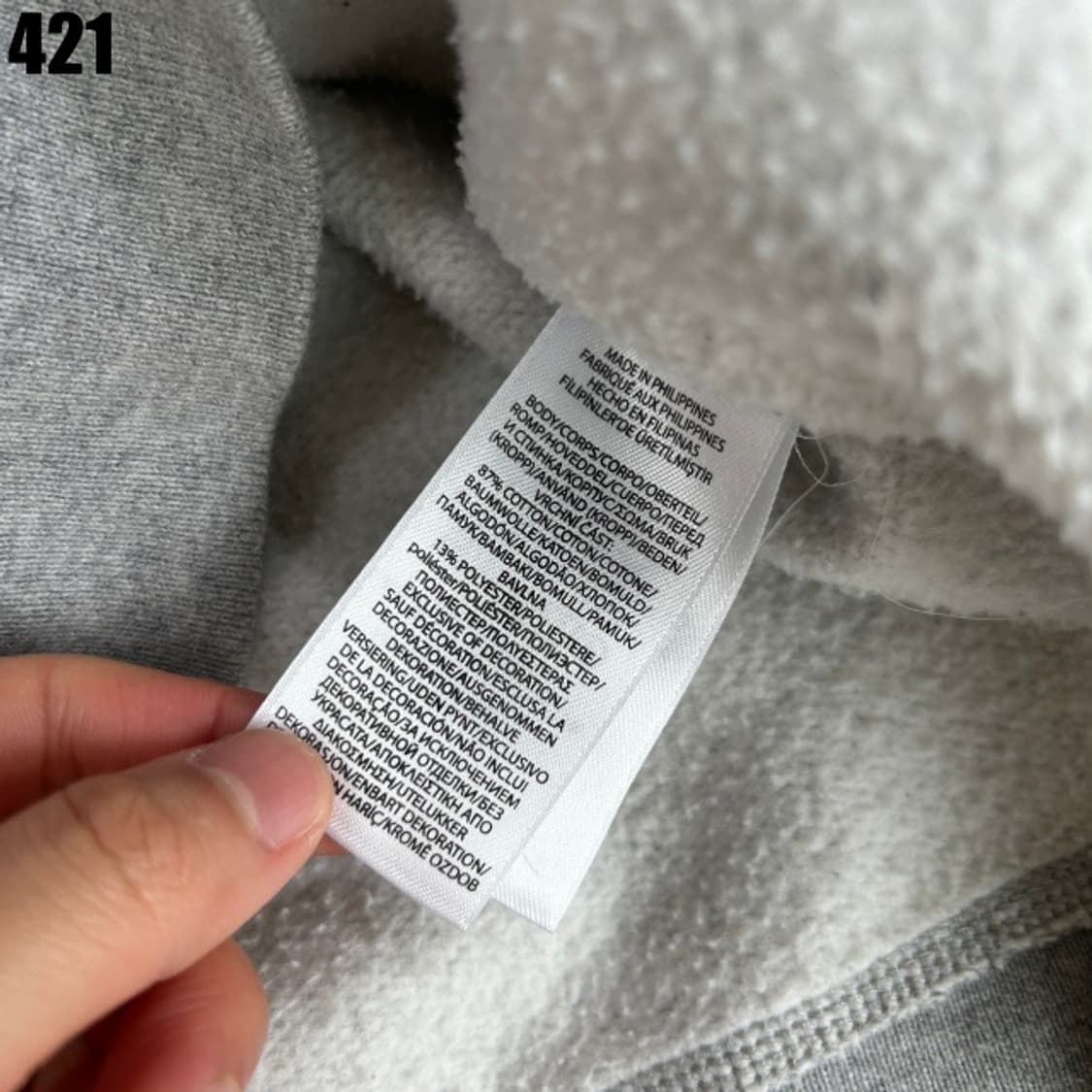 폴로 그레이 맨투맨 기모  상품이미지4