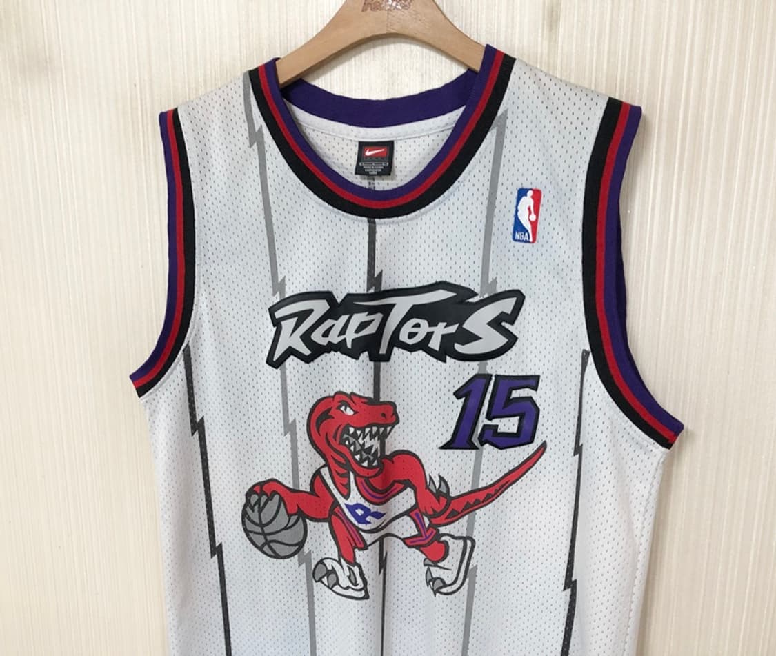 NBA 나이키 98-99시즌 토론토랩터스 유니폼/져지 L #15 빈스카터 상품이미지6