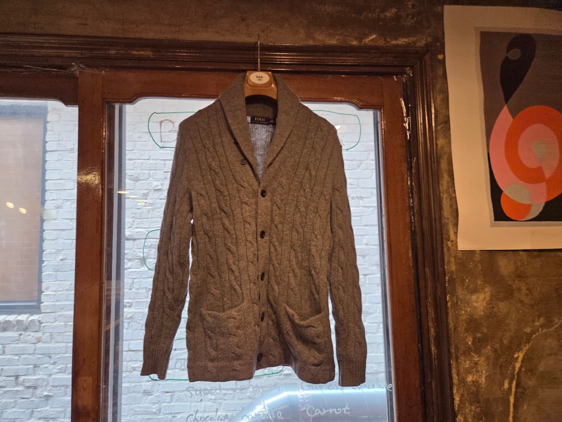 폴로랄프로렌 케이블 숄칼라디건 상품이미지1