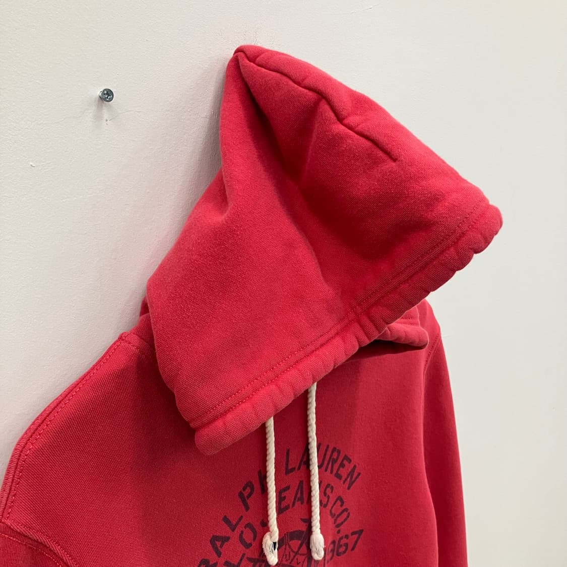 폴로 진스 컴퍼니 레드 후드티 S 상품이미지4