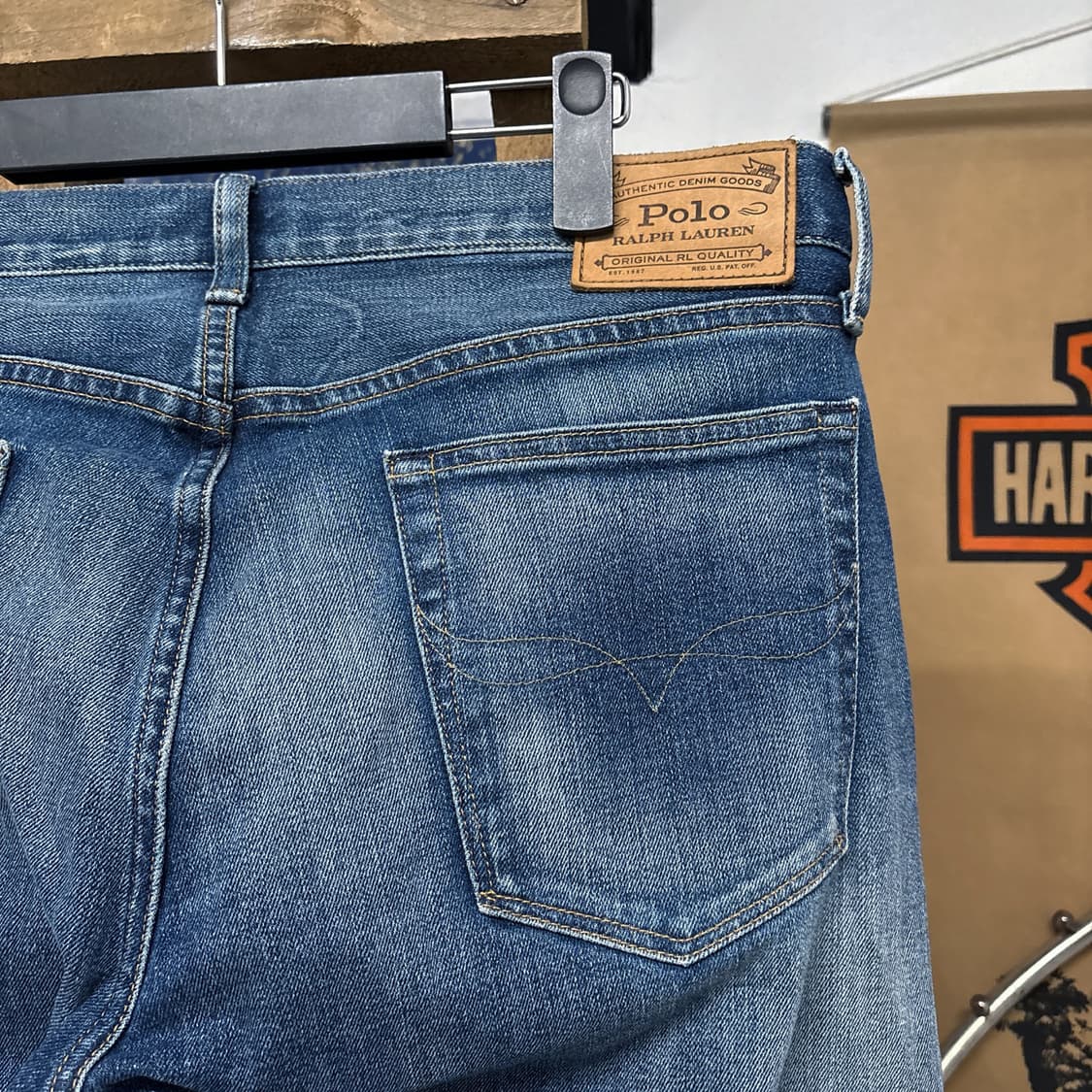 폴로 랄프로렌 설리반 슬림 빈티지 워싱 데님팬츠 N713 상품이미지5