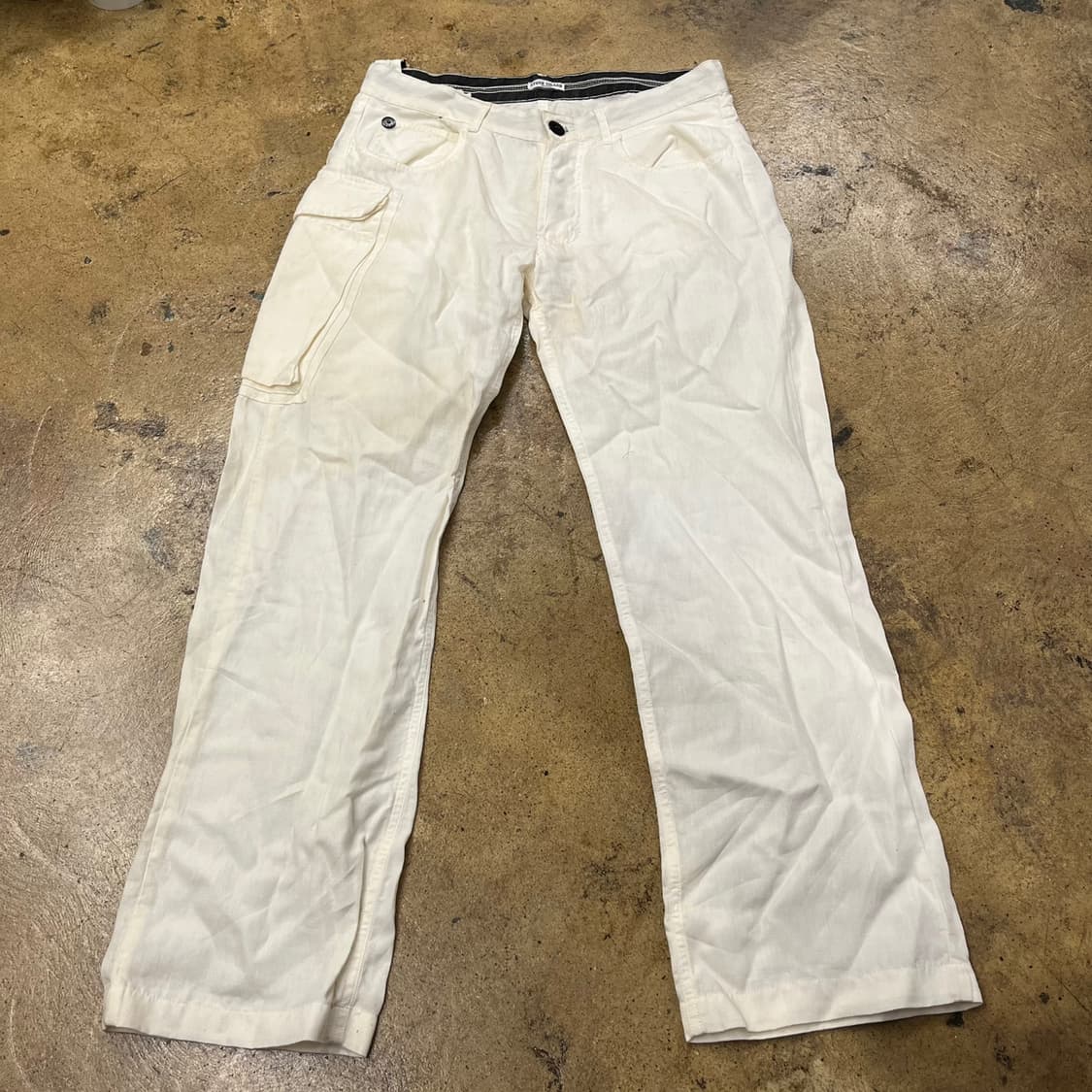 [정품/84-97] 스톤아일랜드 화이트 마 팬츠 b19 상품이미지2