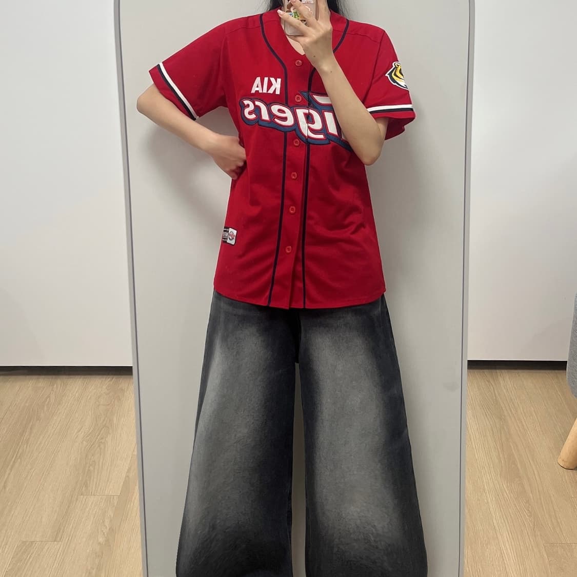 기아타이거즈 네포스 윤석민 마킹 올드 원정 유니폼 상품이미지1