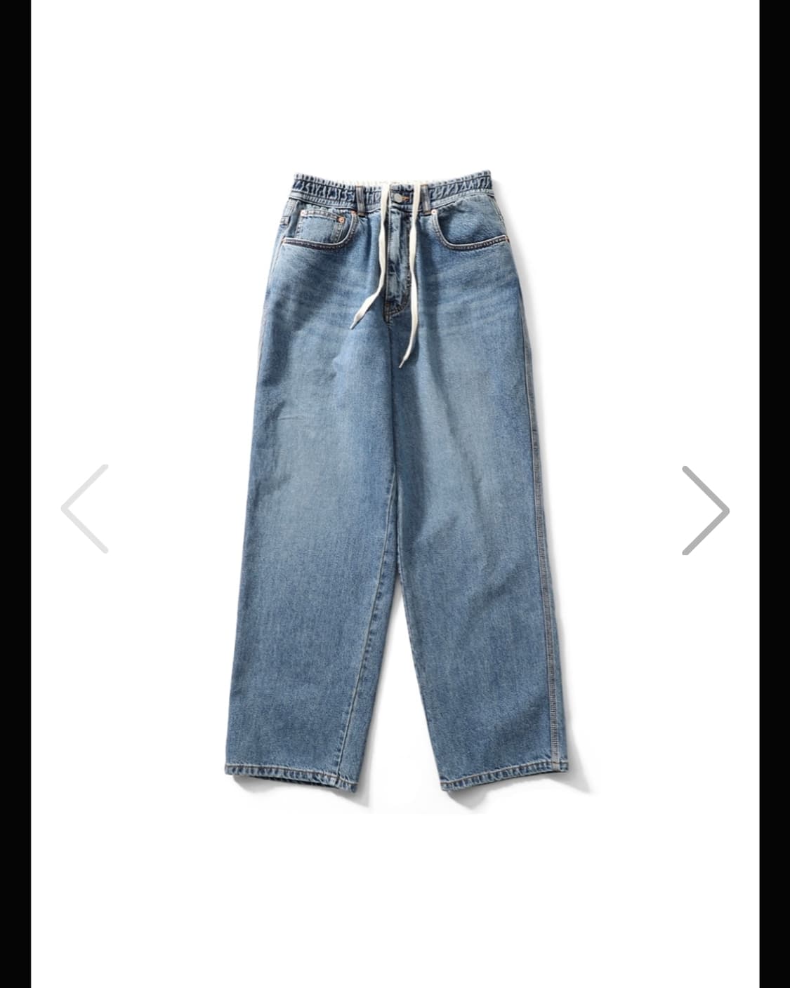 홀리선 NASCA 5포켓 루즈 데님팬츠 M 노멀 네이비 상품이미지3