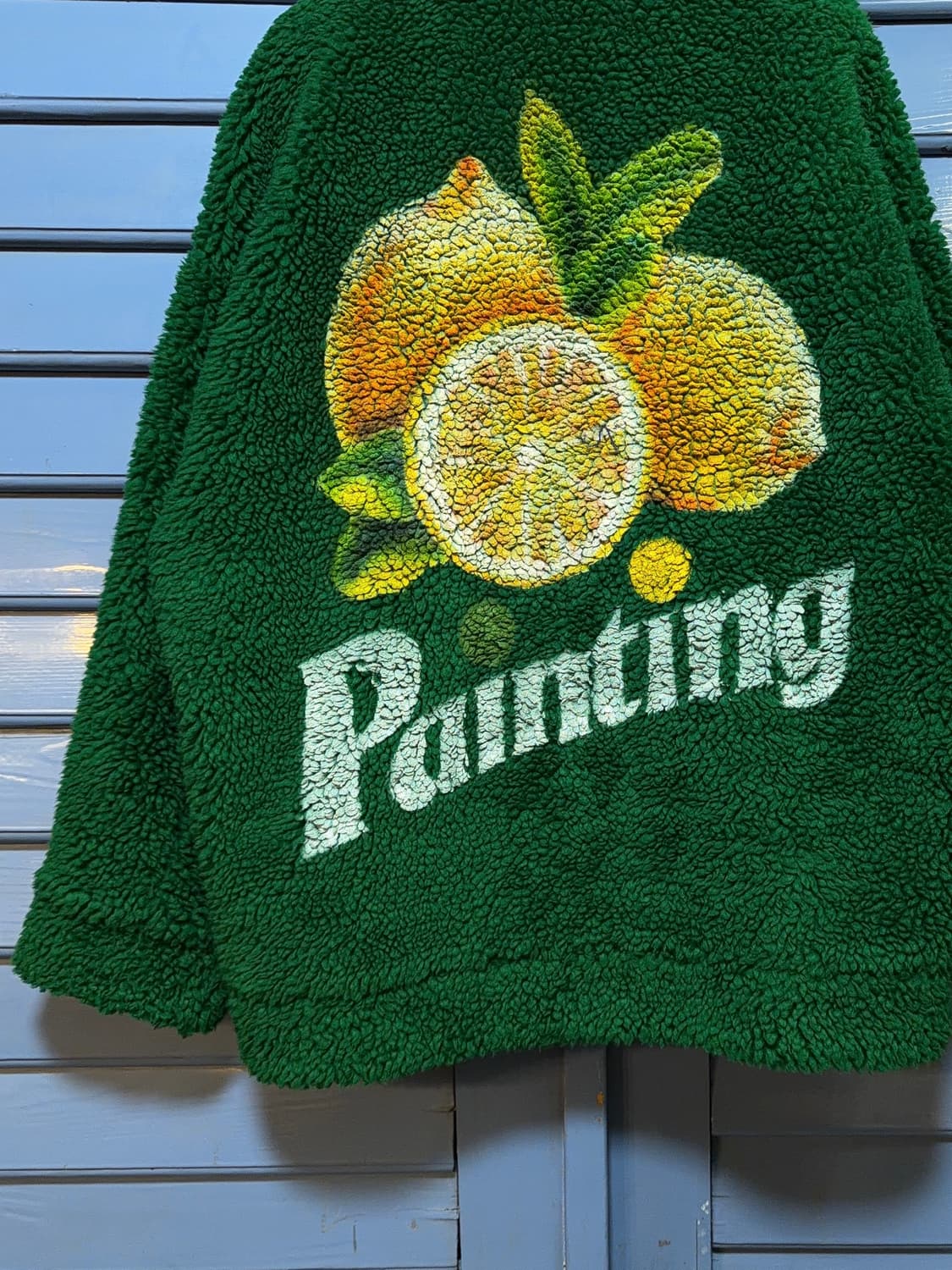 더블렛 핸드페인팅 Faux 시어링 자켓 상품이미지7