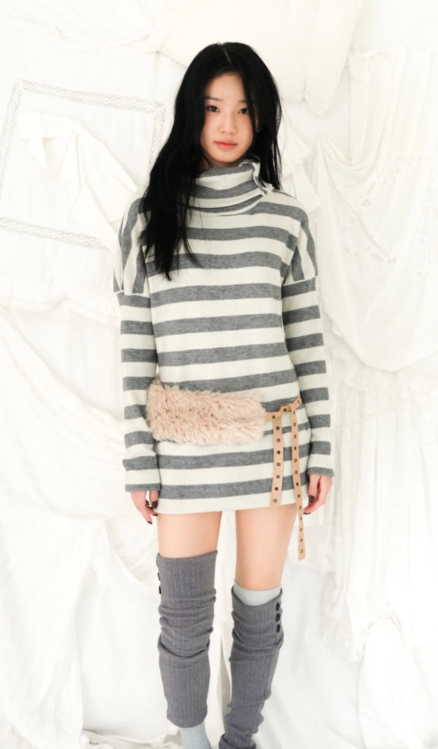 인앤양인하모니 나나 터틀넥 그레이 상품이미지1