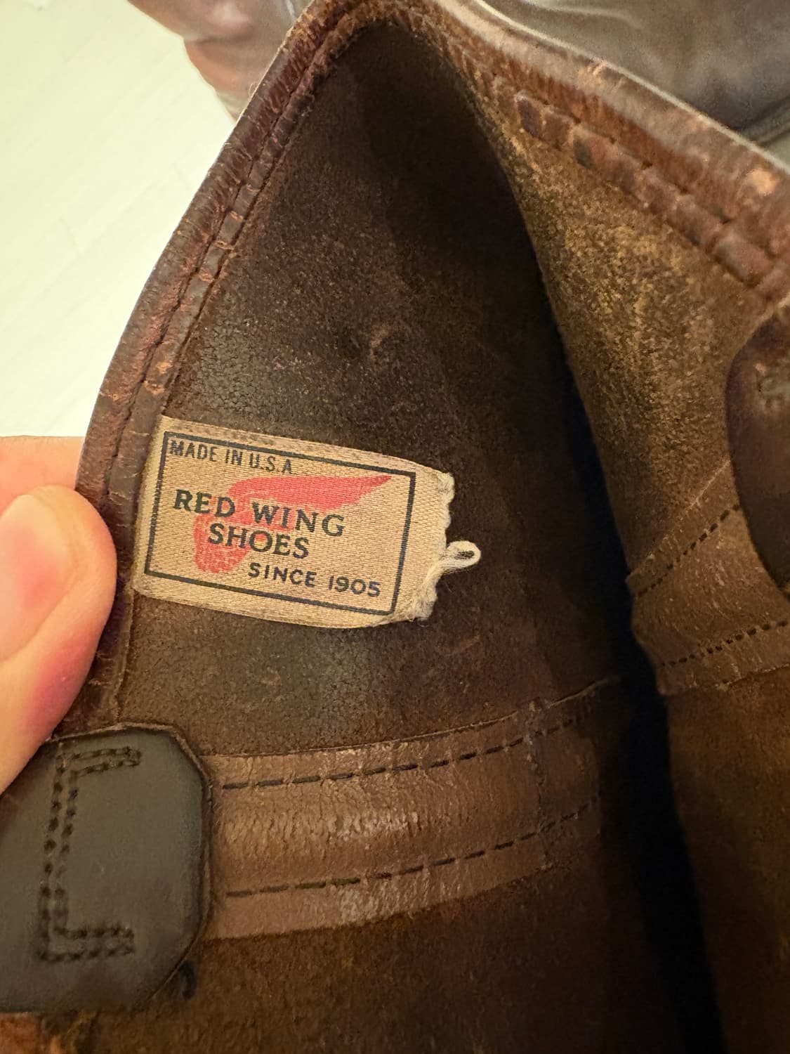 10.5)80s 빈티지 레드윙 페코스 상품이미지4