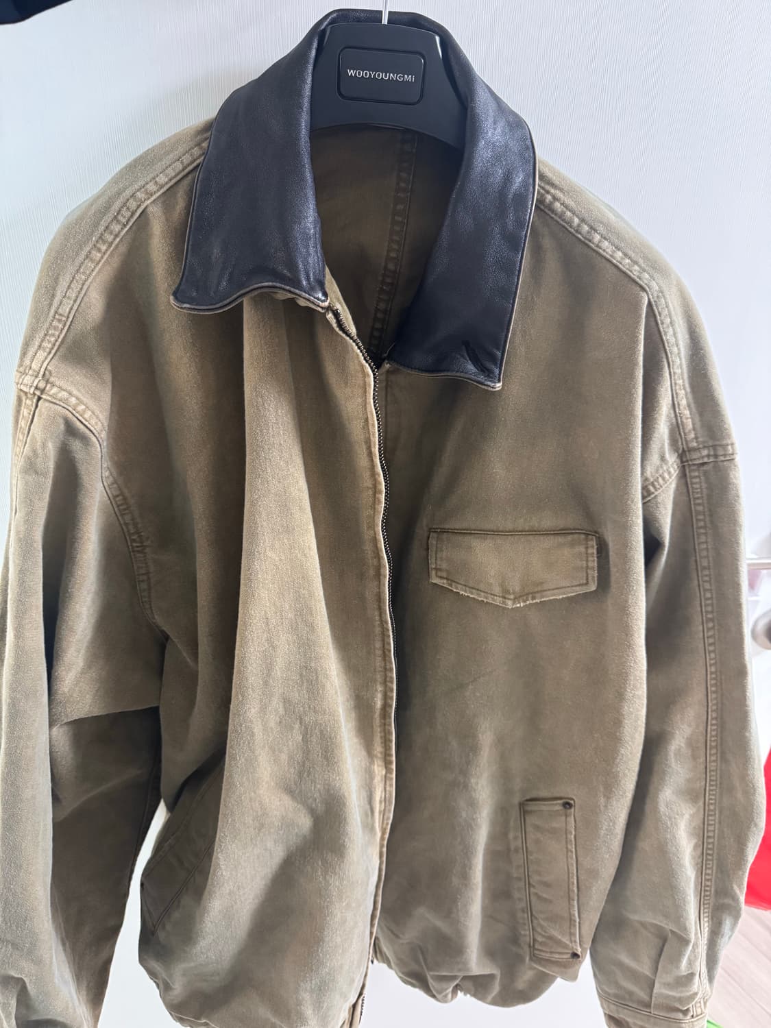 [M] 슈타인 25FW 설퍼 다이드 윕 코드 빈티지 자켓 카키 상품이미지2