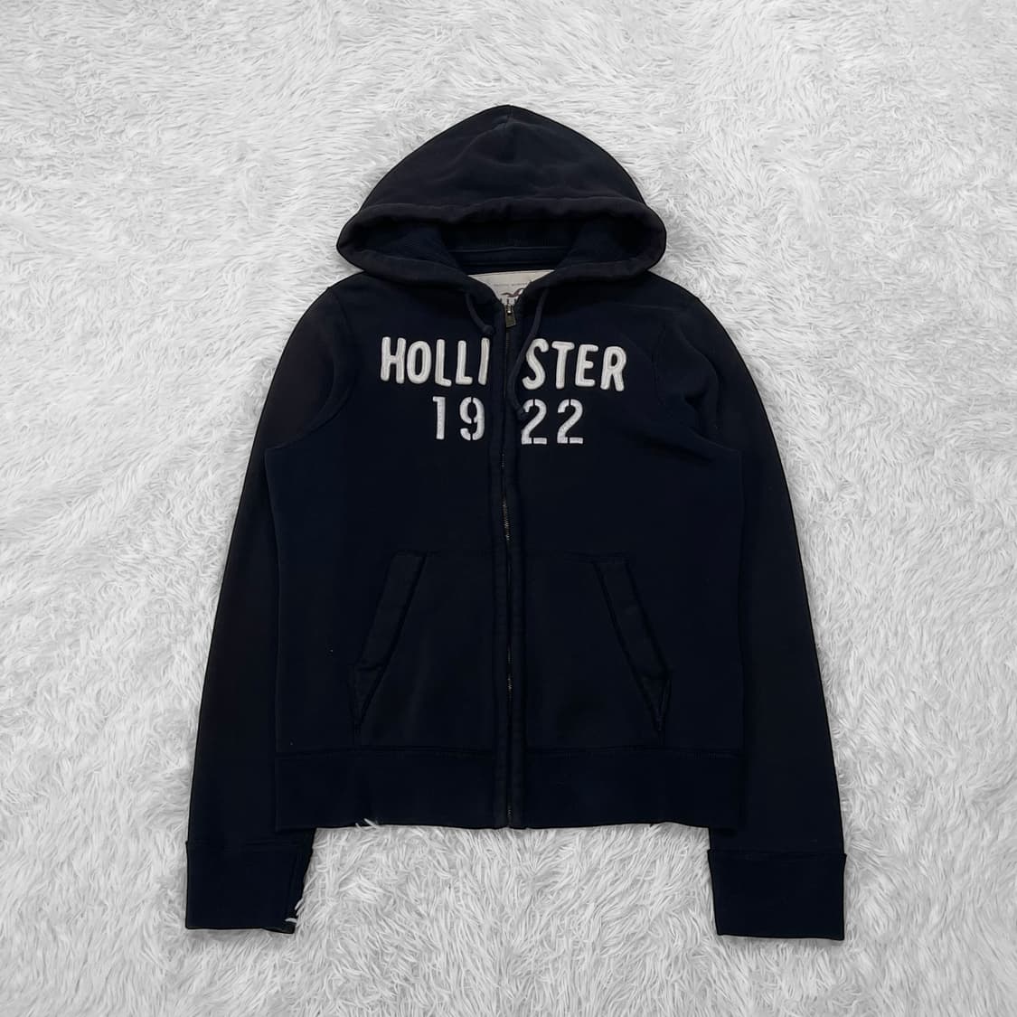 홀리스터 스펠 로고 후드집업 네이비 상품이미지2