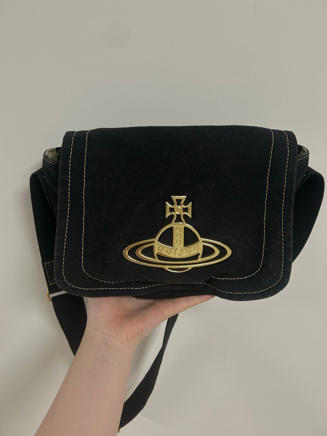 비비안웨스트우드 코튼 숄더백 상품이미지1