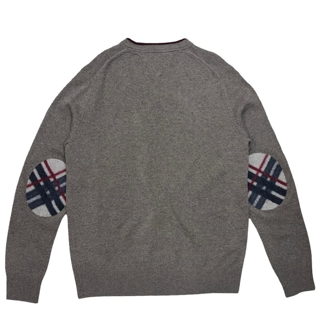 TOMMY HILFIGER 브라운 브이넥 엘보패치 니트 L 상품이미지10