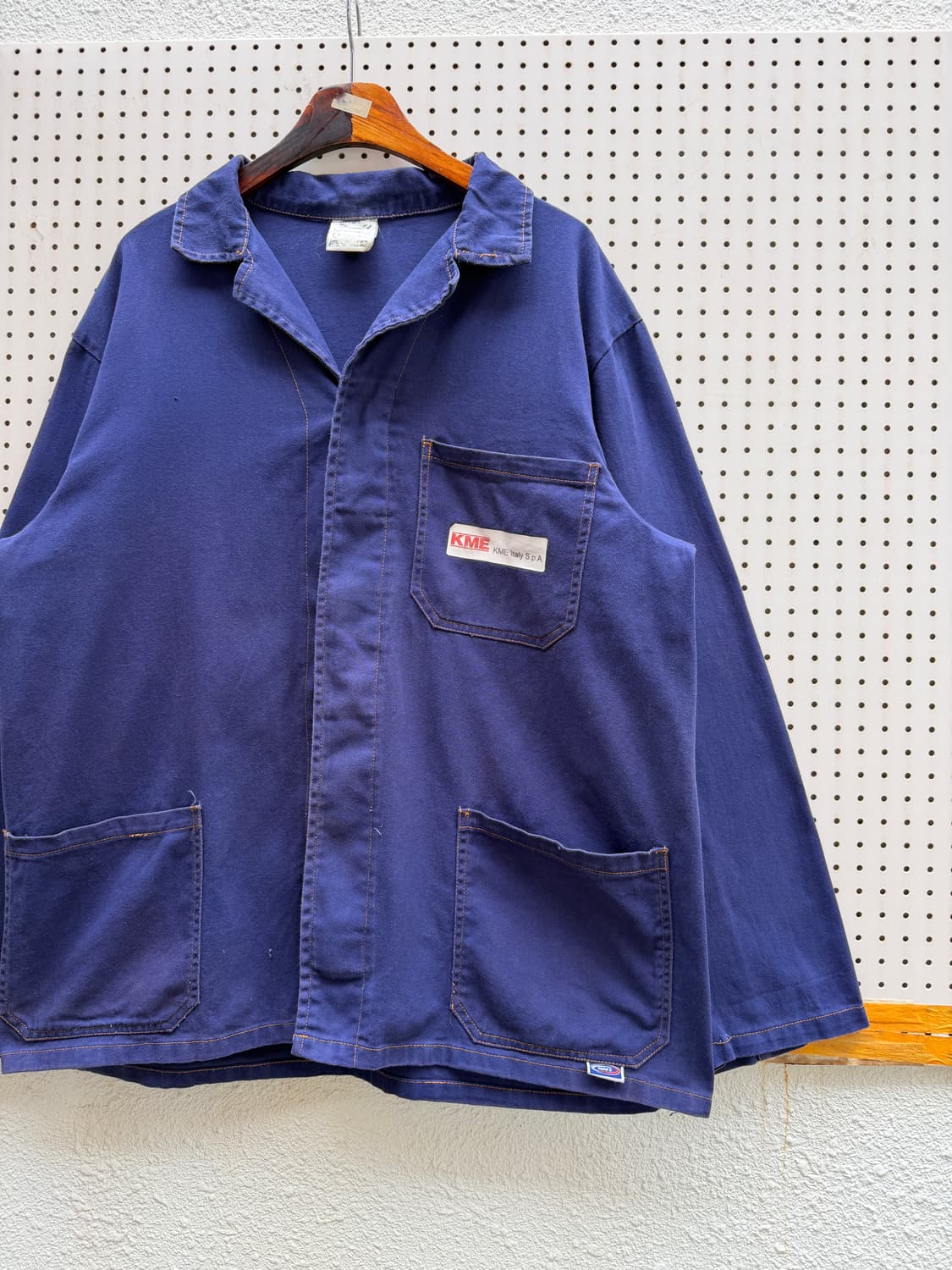 1990s FADED NAVY ITALIAN WORK 유로피안워크자켓 상품이미지4