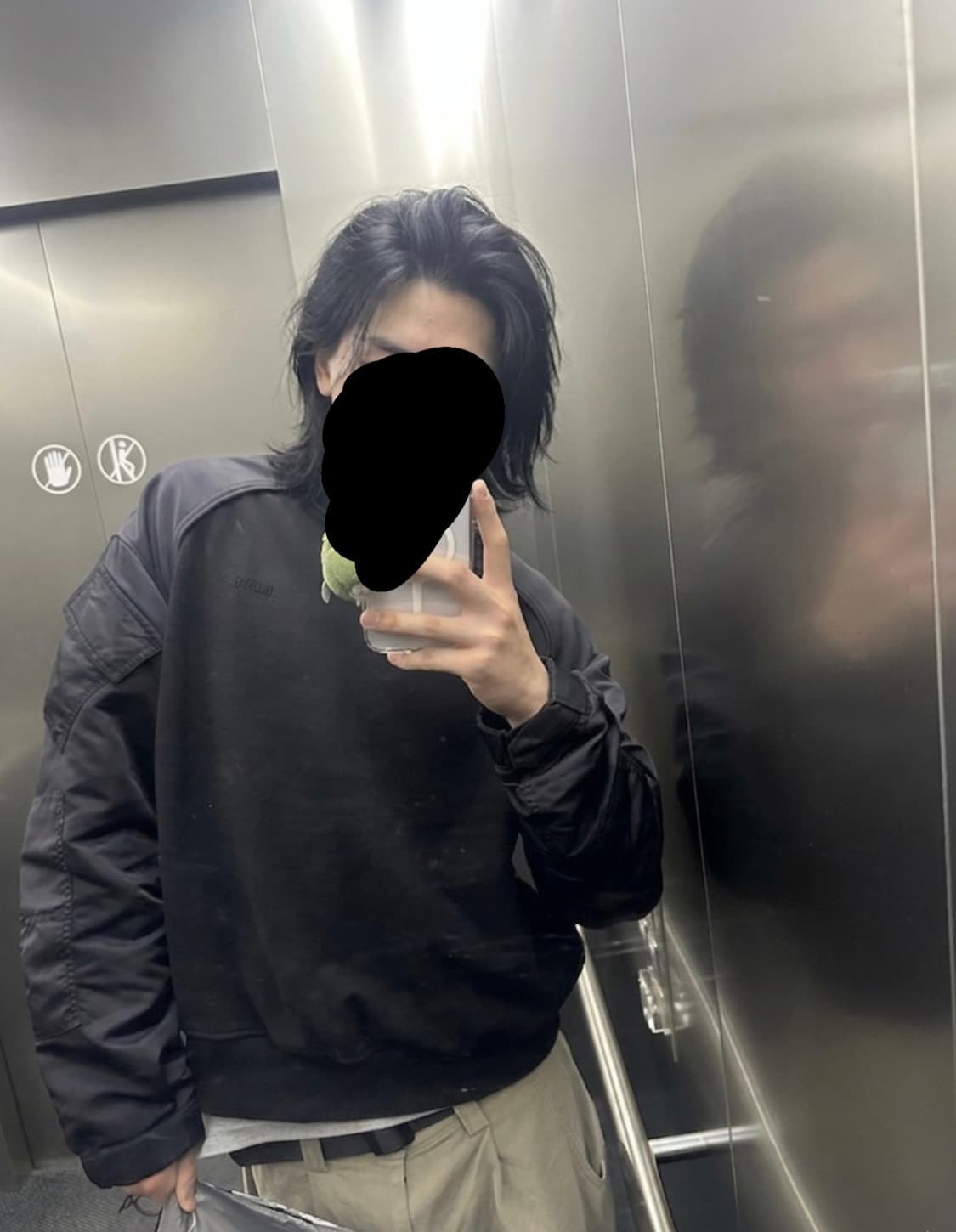 준지 ma-1 타소재 맨투맨 상품이미지1