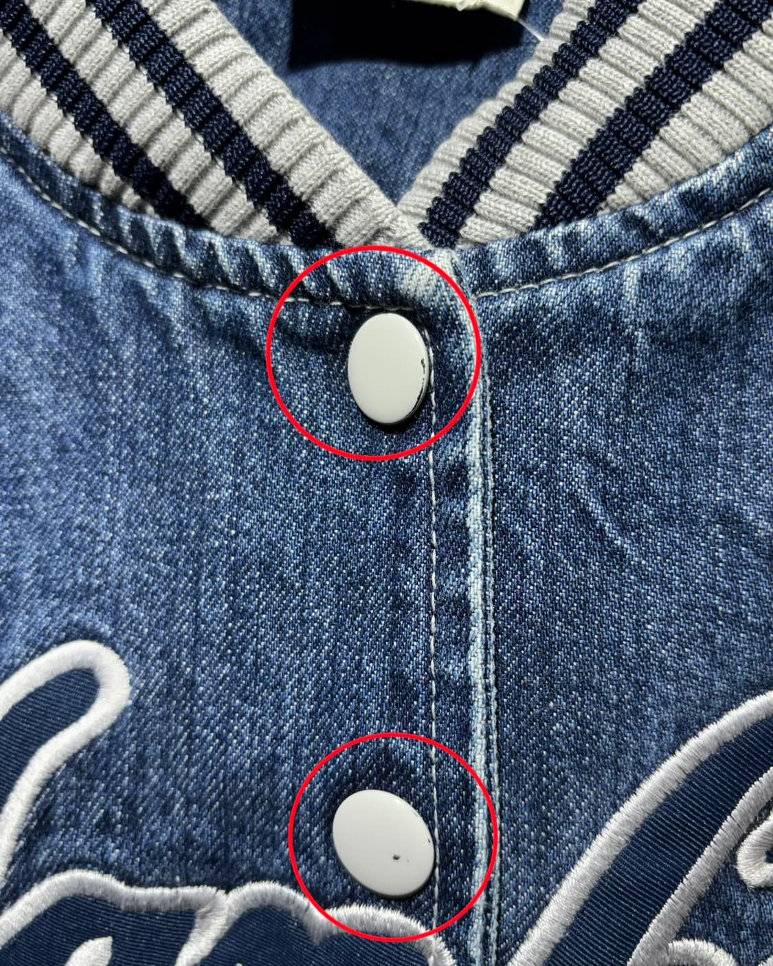 M 러셀 에슬레틱 뉴욕양키스 데님 코튼 바시티  상품이미지8