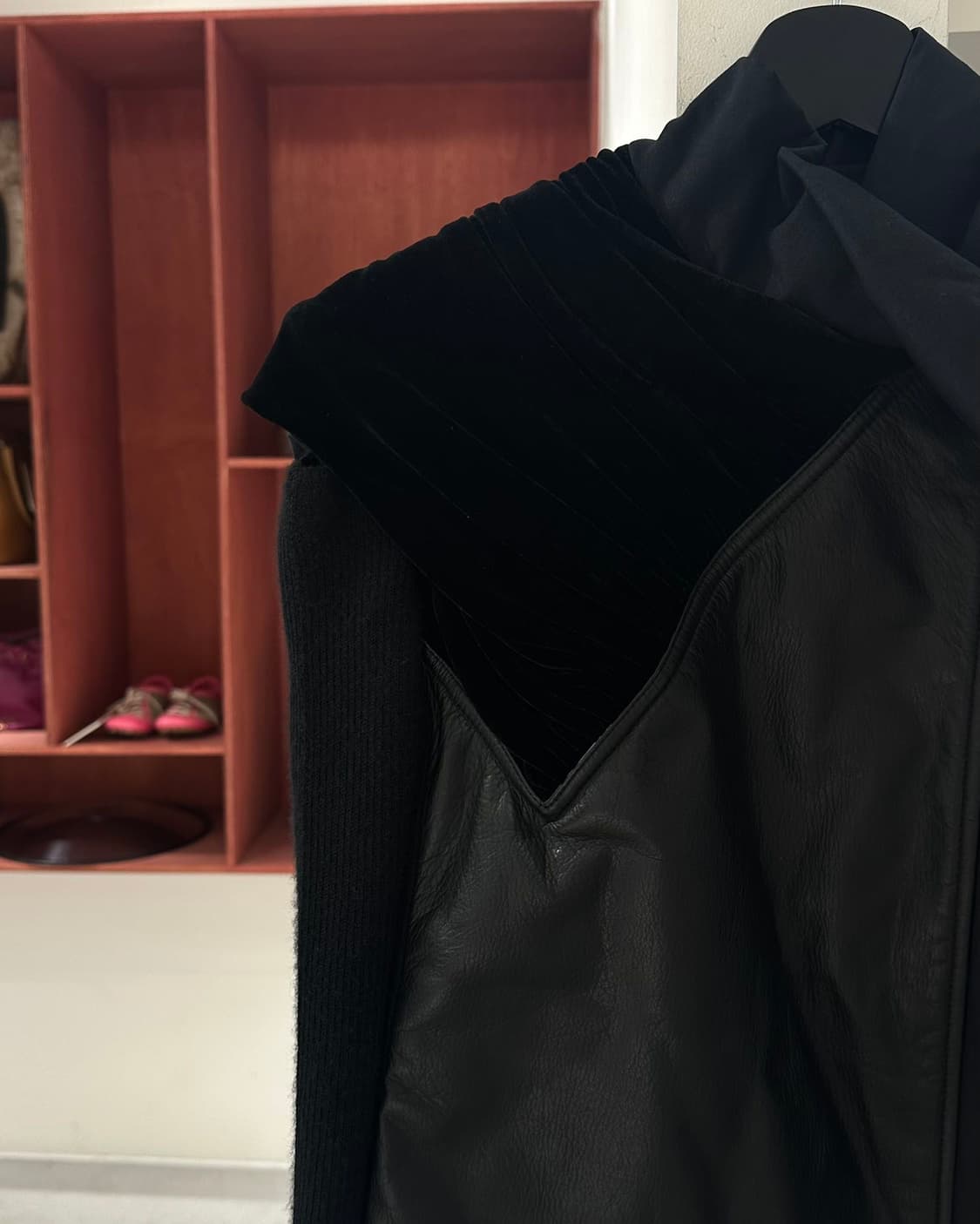 릭 오웬스 블랙 15fw 런웨이 아카이브 자켓 상품이미지2