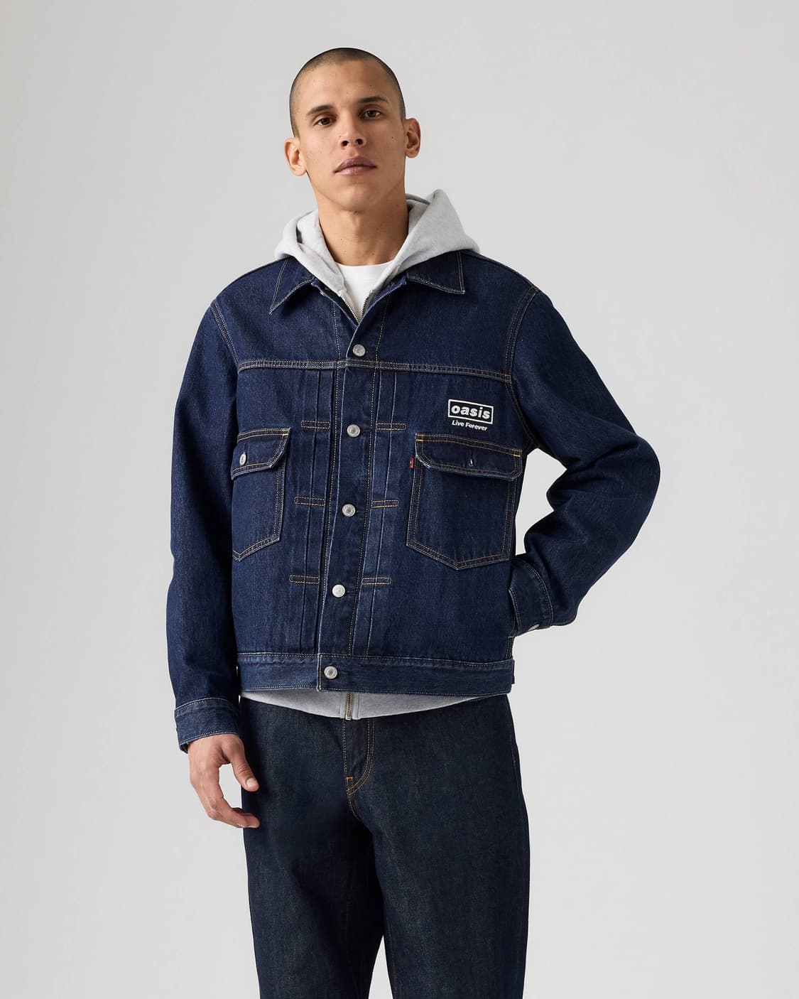 오아시스 x 리바이스 타입2 데님 트러커 자켓 M 상품이미지1
