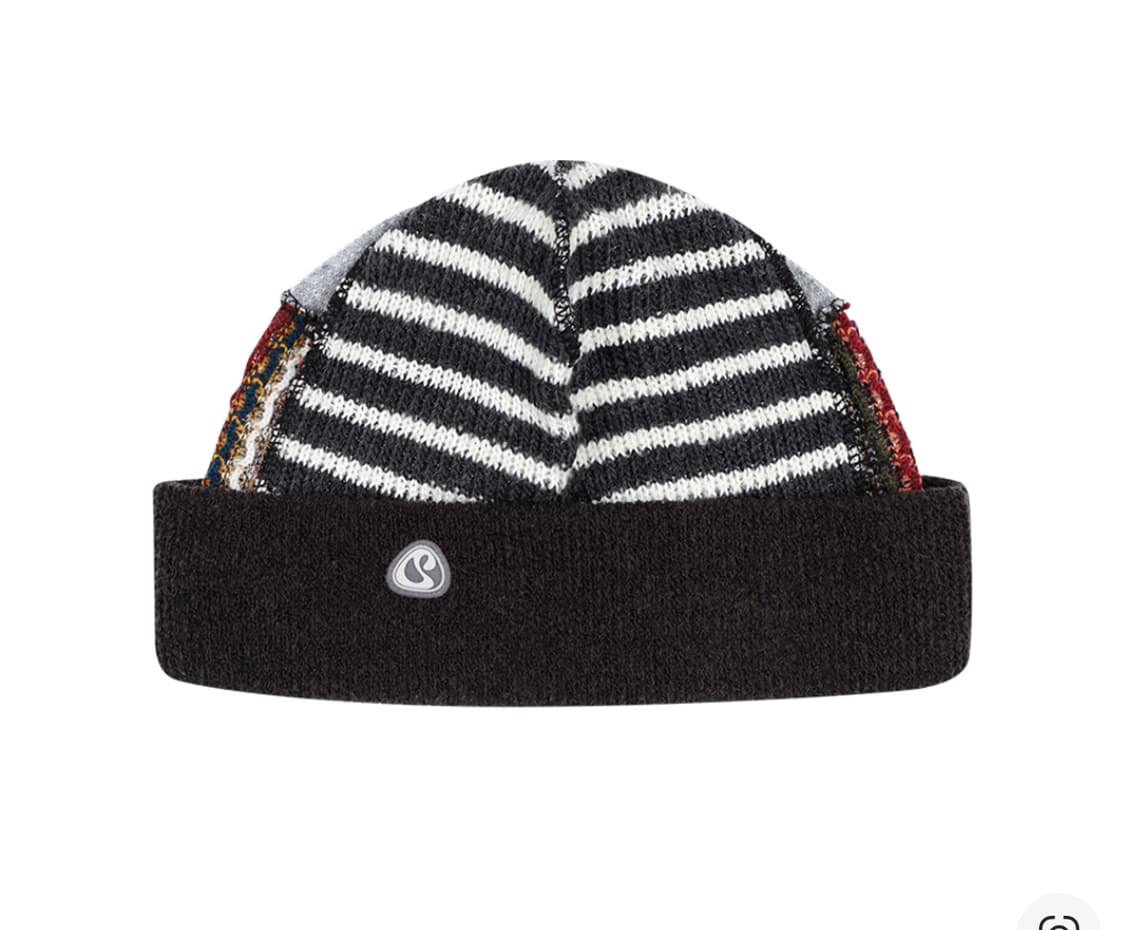 코이세이오 패치워크 비니 브라운 상품이미지1