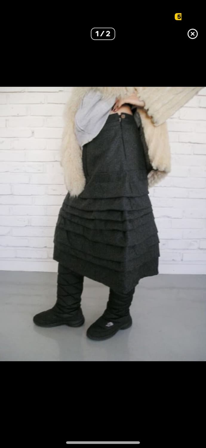 Eonts 애옹쓰 파일드 울 스커트 b-grade 1size 상품이미지1