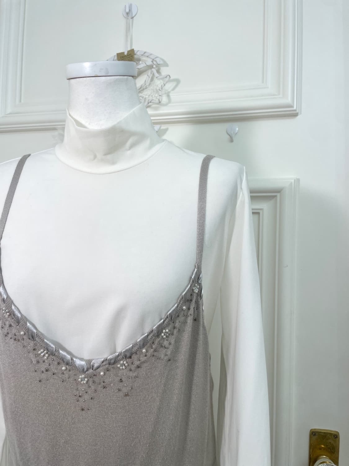 pale gray bow point mini opc&white basic 상품이미지6