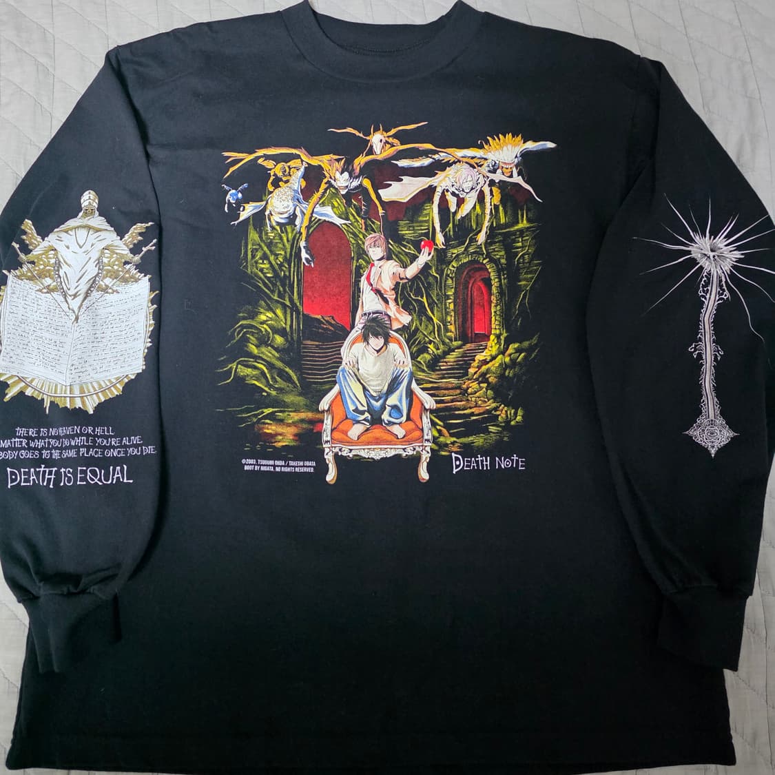 [XL] BOOT 부틀렉 데스노트 블랙 롱슬리브 상품이미지2