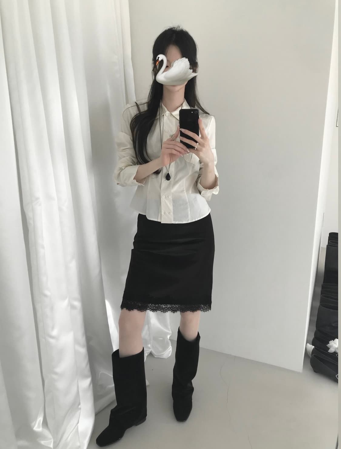 자라 포플린 타이트핏 셔츠 xs 4764/028/733 고희 착용 상품이미지2