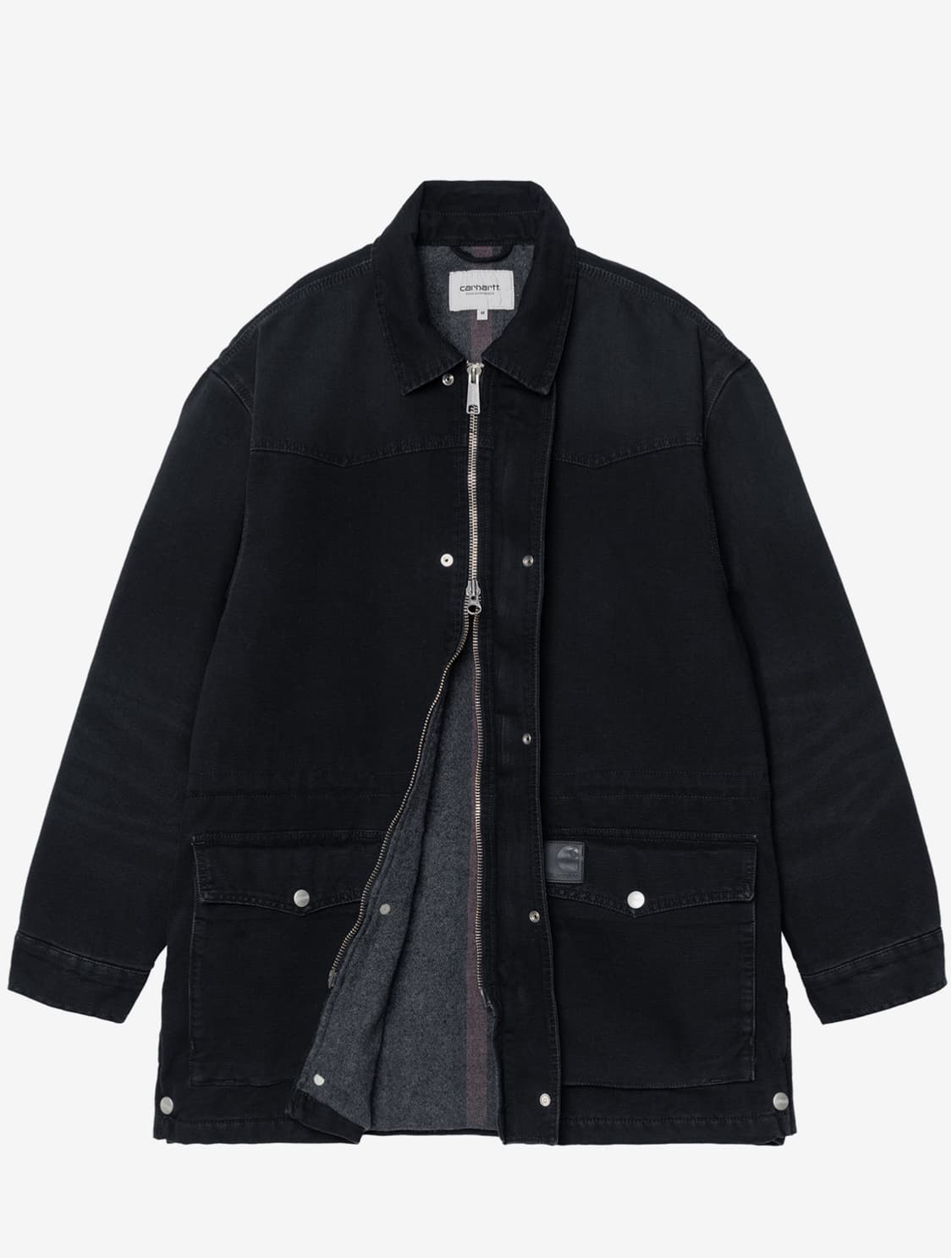 칼하트 OG 산타페 코트 블랙/블랙 스톤 캔버스 상품이미지3
