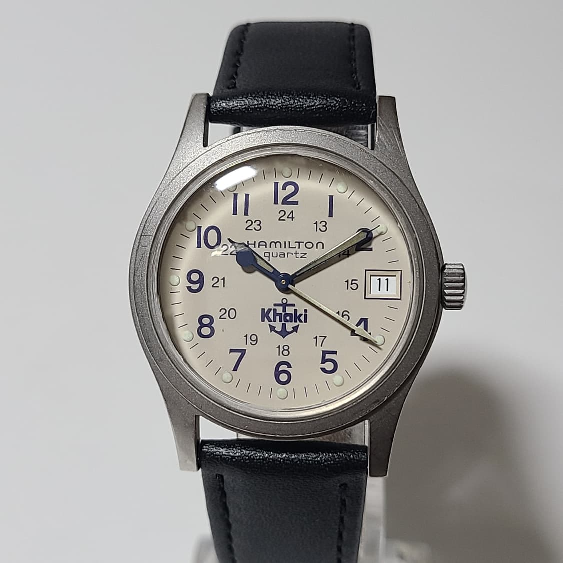 해밀턴 9797 카키필드 쿼츠 흰판 빈티지 시계 상품이미지2