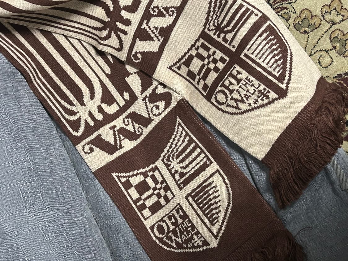 VANS x 레어버스 성수 콜라보 머플러 브라운베이지 상품이미지3