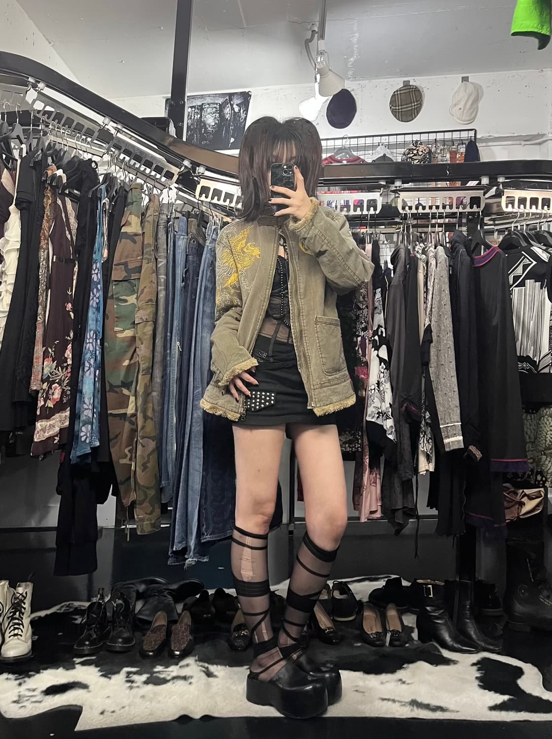 오리엔탈 자수 무스탕 상품이미지1