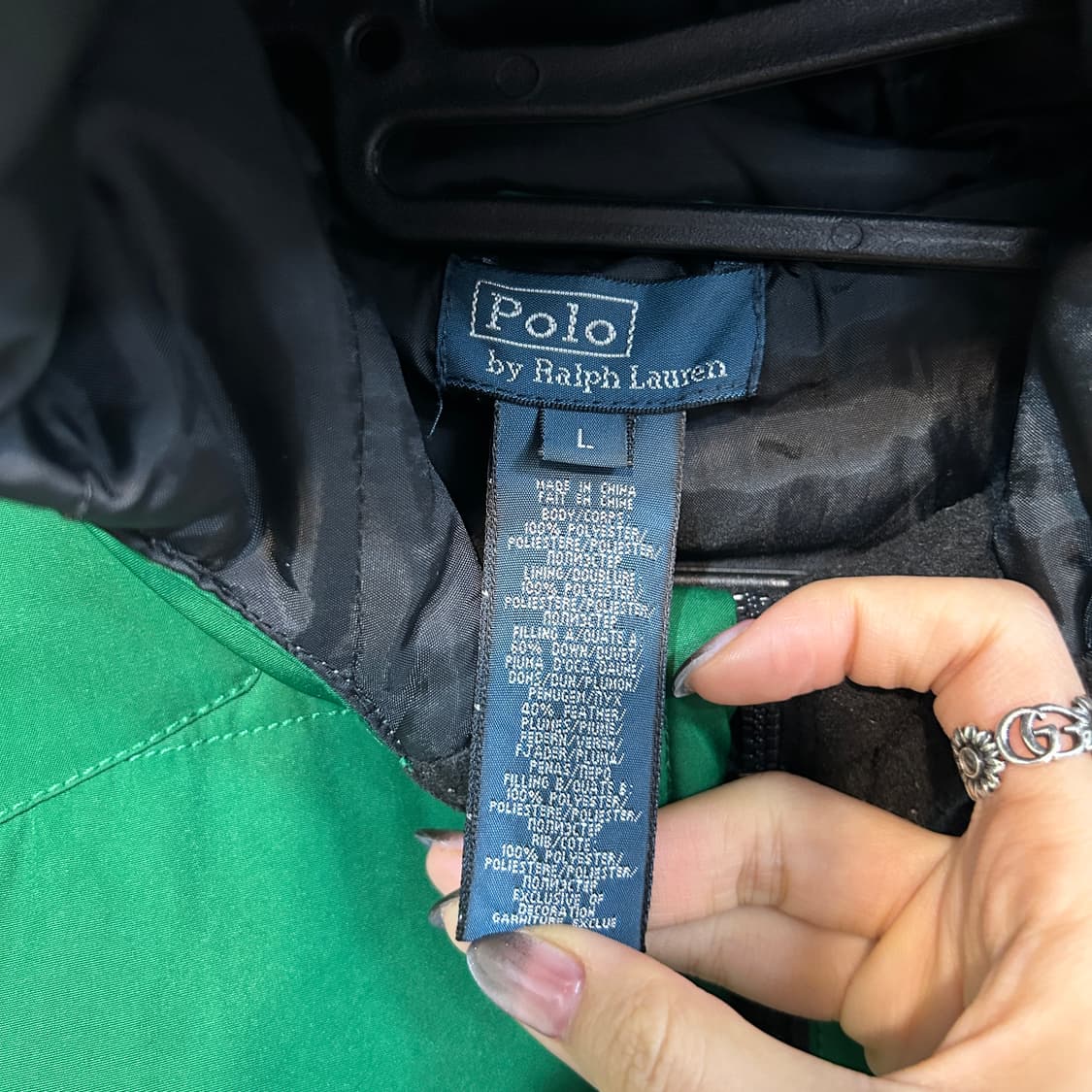 폴로 랄프로렌 여성 덕다운 패딩 L 상품이미지3