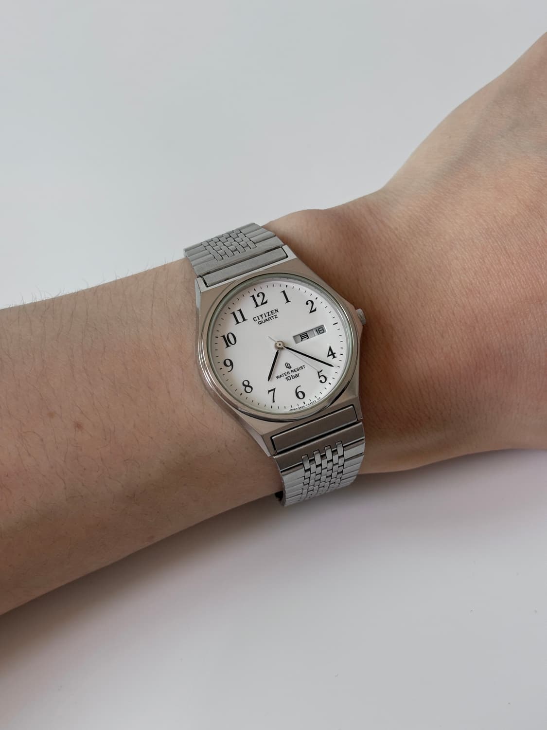 시티즌 1980년대 CQ 아라빅 인덱스 실버 쿼츠 남성 상품이미지9