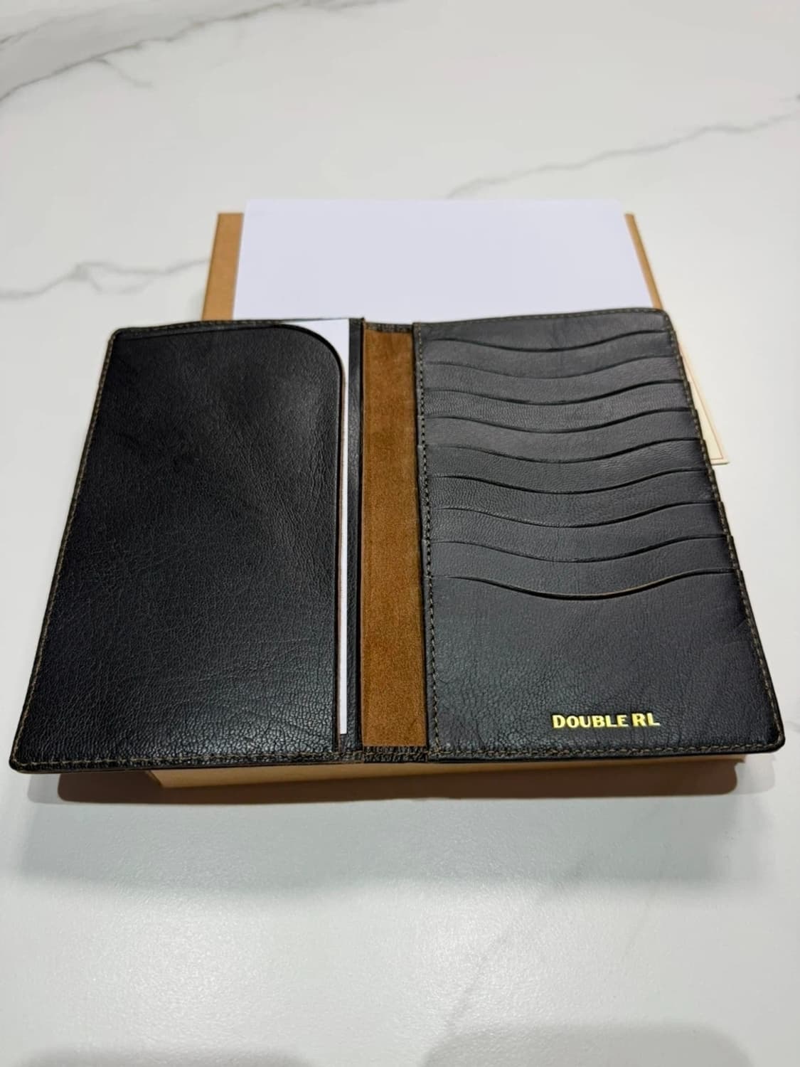 RRL 더블알엘 앵커 로고 가죽 여권 지갑 상품이미지2