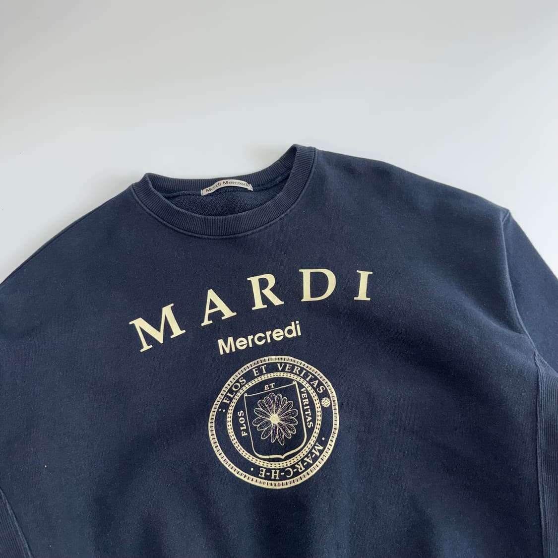 Mardi Mercredi 마르디메크르디 네이비 맨투맨 상품이미지4